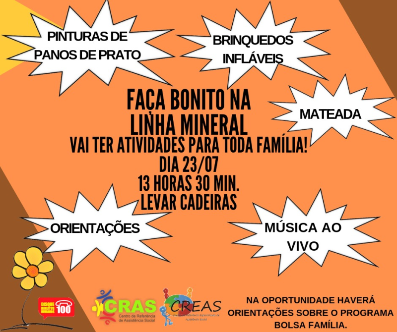 FAÇA BONITO VISITARÁ LOCALIDADES COM PROGRAMAÇÕES PARA FAMÍLIA.